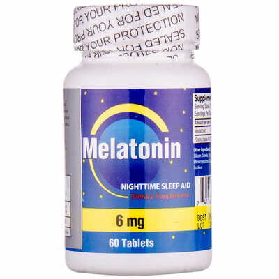 Мелатонин таблетки по 6 мг №60 (флакон)