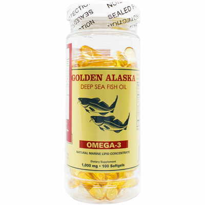 Golden Alaska Омега-3 таблетки по 1000 мг №100 (флакон)