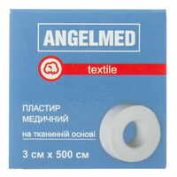 Пластырь медицинский Angelmed на тканевой основе 3 см х 500 см 1 шт.