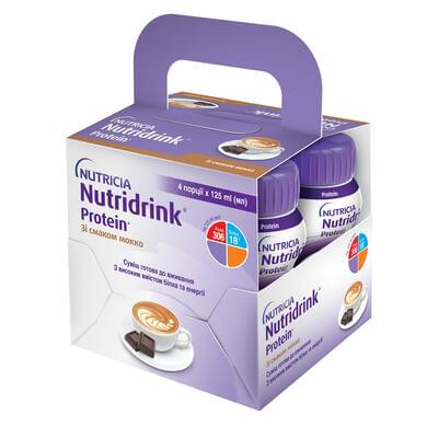 Энтеральное питание Nutridrink Protein со вкусом мокко по 125 мл 4 шт.