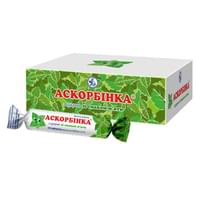 Купить Аскорбинка с сахаром со вкусом мяты таблетки по 25 мг №120 (12 упаковок х 10 таблеток) Аскорбинка с сахаром со вкусом мяты таблетки по 25 мг №120 (12 упаковок х 10 таблеток)