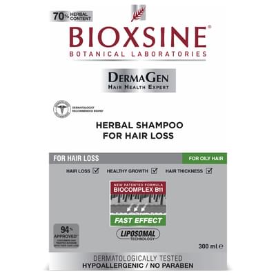 Шампунь Bioxsine DermaGen против выпадения для жирных волос 300 мл