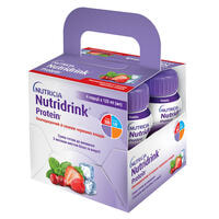 Смесь жидкая Nutridrink Protein со вкусом красных плодов 125 мл 4 шт.