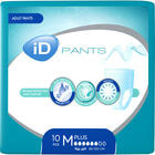 Подгузники-трусы для взрослых iD Pants Plus Medium дышащие 10 шт.