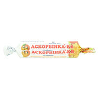 Аскорбинка-КВ со вкусом манго таблетки по 25 мг №10 (этикетка)