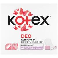 Прокладки щоденні Kotex Normal Plus Deo 56 шт.