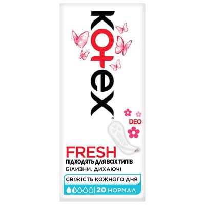 Прокладки щоденні Kotex Deo Normal покращенні 20 шт.