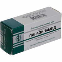 Піразинамід таблетки по 500 мг №50 (5 блістерів х 10 таблеток)