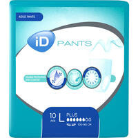 Підгузки-труси для дорослих iD Pants Plus Large дихаючі 10 шт.