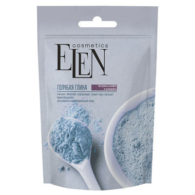 Глина голубая Elen Cosmetics косметическая с экстрактом шалфея и розмарина 50 г