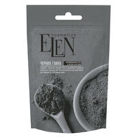 Глина чорна Elen Cosmetics косметична з активованим вугіллям та екстрактом алое вера 50 г