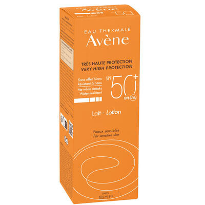 Молочко солнцезащитное Avene SPF50+ для чувствительной кожи 100 мл