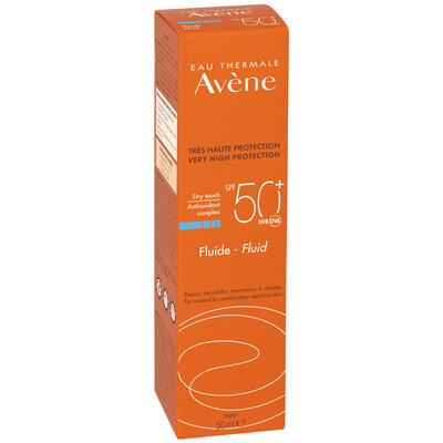 Флюид для лица Avene солнцезащитный для чувствительной кожи  SPF 50+ 50 мл