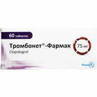 Тромбонет-Фармак таблетки по 75 мг №60 (6 блистеров х 10 таблеток)