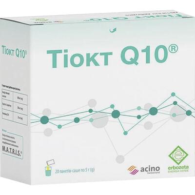 Тиокт Q10 порошок д/орал. суспензии по 5 г №20 (саше)