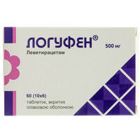 Логуфен таблетки по 500 мг №60 (6 блистеров х 10 таблеток)