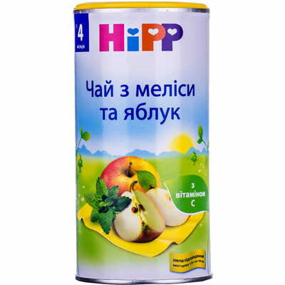 Чай детский Hipp Мелисса и яблоки с 4-х месяцев 200 г