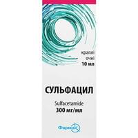 Сульфацил капли глаз. 300 мг/мл по 10 мл (флакон)