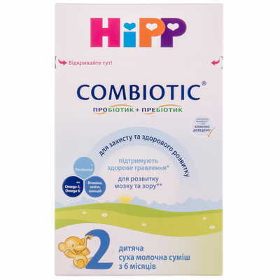 Смесь сухая молочная Hipp Combiotic 2 с 6 месяцев 500 г