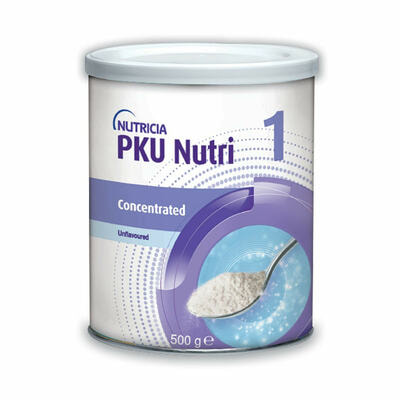 Смесь сухая PKU Nutri 1 Concentrated для больных фенилкетонурией и гиперфенилаланинемией с рождения 500 г