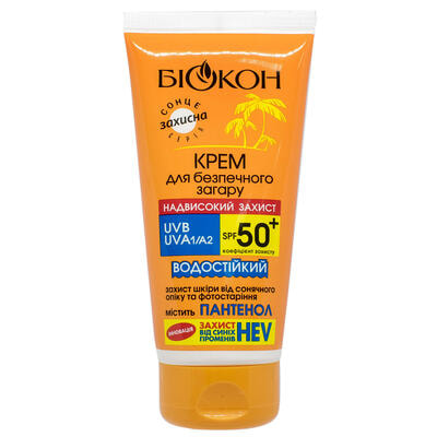 Крем сонцезахисний Біокон Надвисокий захист SPF50+ 160 мл