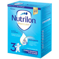 Суміш суха молочна Nutrilon 3 Premium+ з постбіотиками від 12 до 18 місяців 600 г