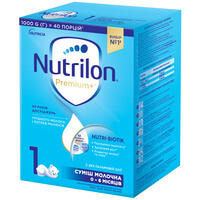 Суміш суха молочна Nutrilon 1 Premium+ з постбіотиками від 0 до 6 місяців 1000 г