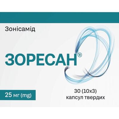 Зоресан капсулы по 25 мг №30 (3 блистера х 10 капсул)