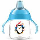 Чашка-непроливайка Avent SCF 747/02 з м'яким носиком та ручками з 12-ти місяців блакитна 260 мл