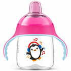 Чашка-непроливайка Avent SCF 747/03 с мягким носиком и ручками с 12-ти месяцев розовая 260 мл