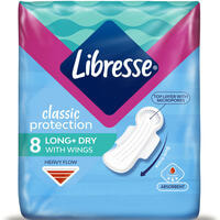 Прокладки гігієнічні Libresse Classic Protection Long+ Dry 8 шт.