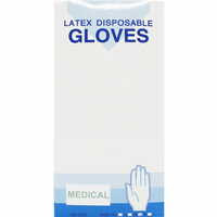 Перчатки смотровые Medical Gloves латексные нестерильные неприпудренные размер M пара