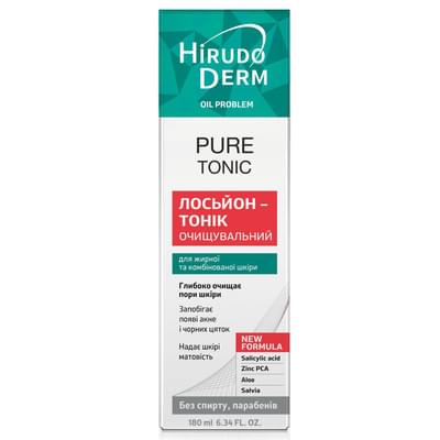 Лосьон-тоник для лица Hirudo Derm Oil Problem Pure Tonic очищающий 180 мл