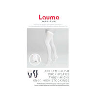 Гольфи антиемболічні Lauma AD 206 клас компресії І 18-21 мм рт. ст. з контрольним отвором під пальцями розмір S білі