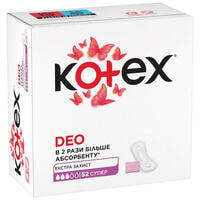 Прокладки щоденні Kotex Deo Super 52 шт.