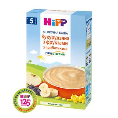 Каша молочная Hipp Кукурузная с фруктами и пребиотиками с 5-ти месяцев 250 г