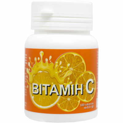 Вітамін С таблетки по 500 мг №100 (флакон)
