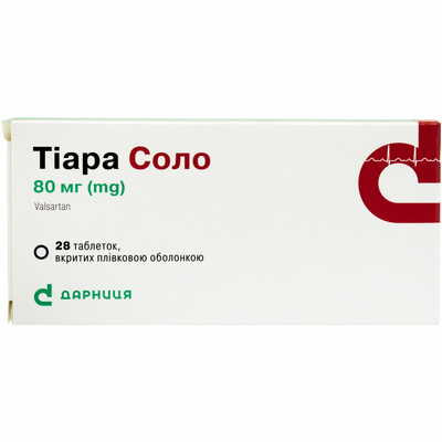 Тиара Соло таблетки по 80 мг №28 (2 блистера х 14 таблеток)