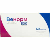 Венорм таблетки по 500 мг №60 (6 блістерів х 10 таблеток)