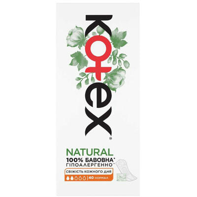 Прокладки щоденні Kotex Natural Normal 40 шт.