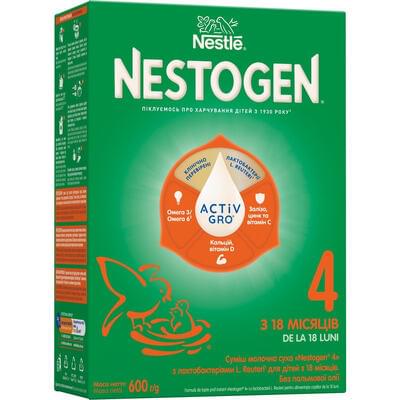 Смесь сухая молочная Nestle Nestogen 4 с лактобактериями L. Reuteri с 18 месяцев 600 г