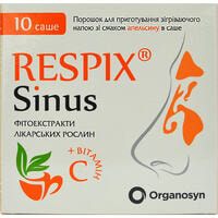 Респикс Синус со вкусом апельсина порошок д/орал. раствора по 4,5 г №10 (саше)