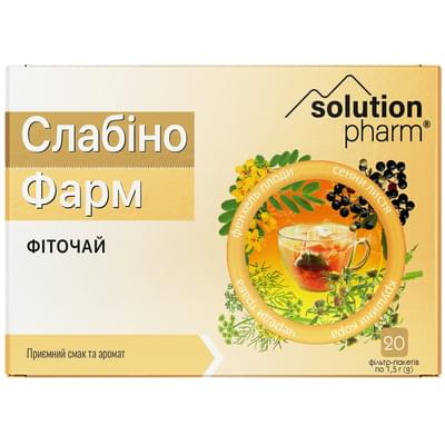 СлабіноФарм Solution Pharm фіточай по 1,5 г №20 (фільтр-пакети)