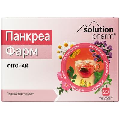 ПанкреаФарм Solution Pharm фіточай по 1,5 г №20 (фільтр-пакети)