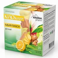 Купити Фіточай Кіло Кілер Solution Pharm Імбір і лимон по 1,5 г №20 (фільтр-пакети) Фіточай Кіло Кілер Solution Pharm Імбір і лимон по 1,5 г №20 (фільтр-пакети)