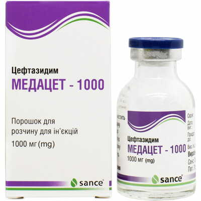 Медацет-1000 порошок д/ин. по 1000 мг (флакон)