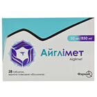 Айглимет таблетки 50 мг / 850 мг №28 (4 блистера х 7 таблеток)