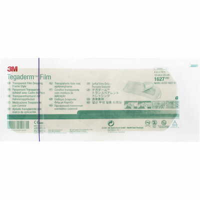 Пов`язка плівкова 3М Tegaderm Film 1627 на рамці прозора 10 см х 25 см 1 шт.
