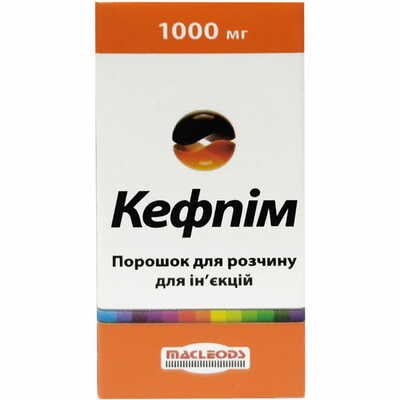 Кефпім Сенс Лабораторіс порошок д/ін. по 1000 мг (флакон)
