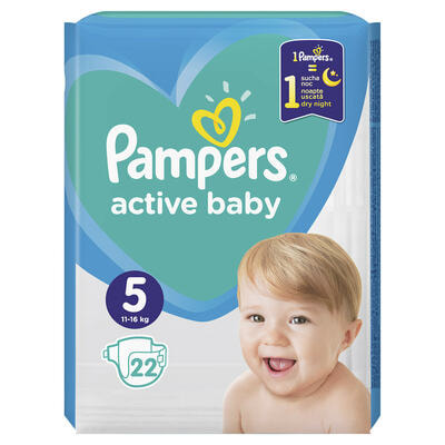 Підгузки Pampers Active Baby розмір 5, 11-16 кг, 22 шт.